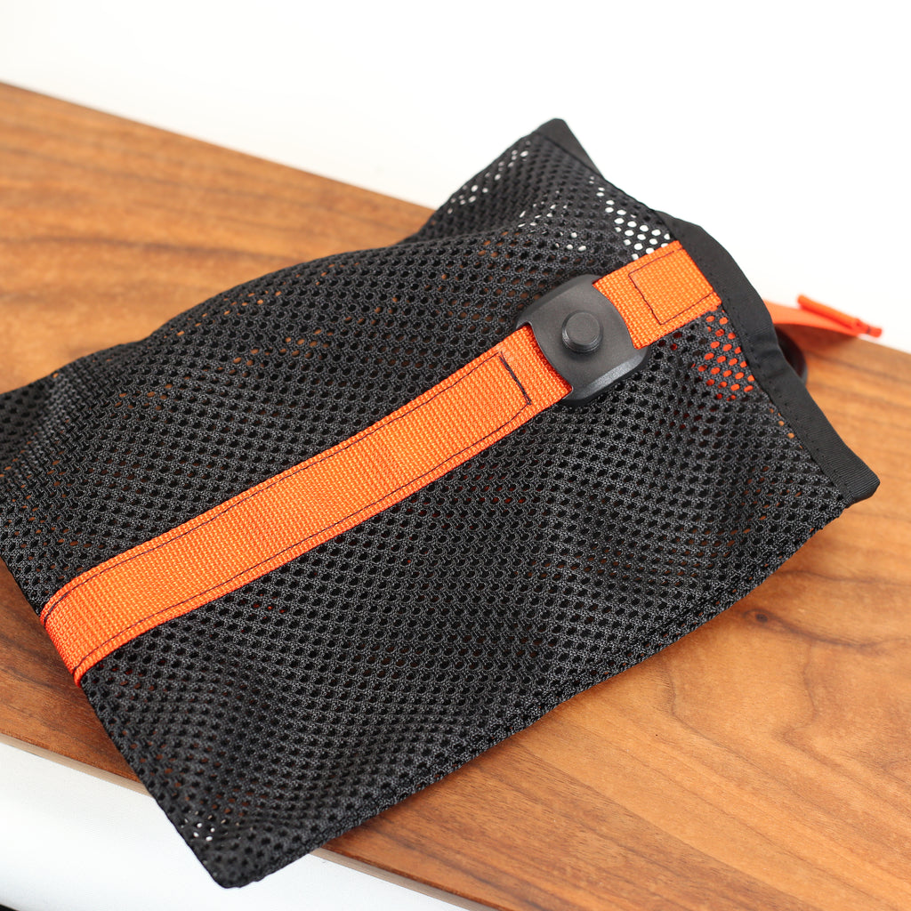 Magnetic Mesh Spare Pocket in Antec Orange