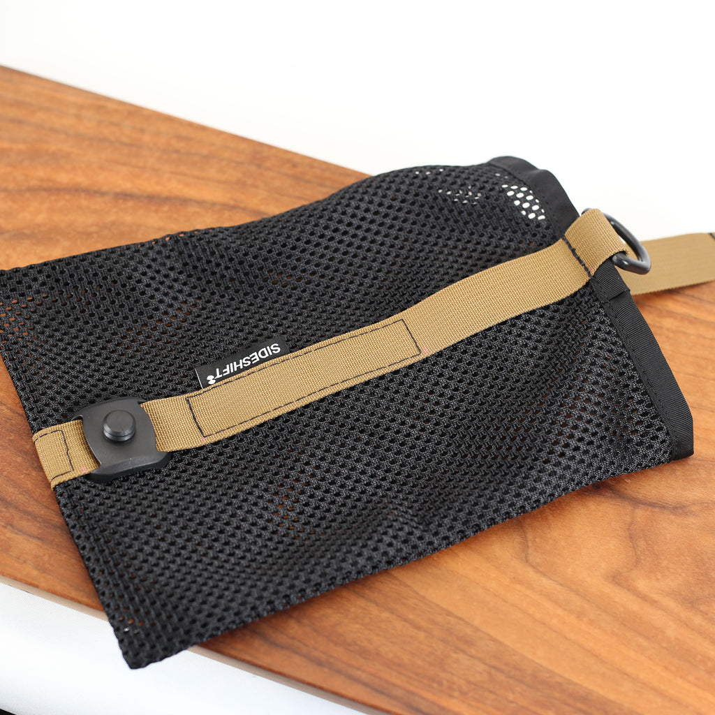 Magnetic Mesh Spare Pocket in Coyote