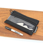 Clear Zip Pouch - Jet Black