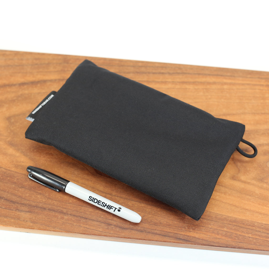 Clear Zip Pouch - Jet Black