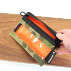 Clear Zip Pouch - AusCam x Fluro Orange