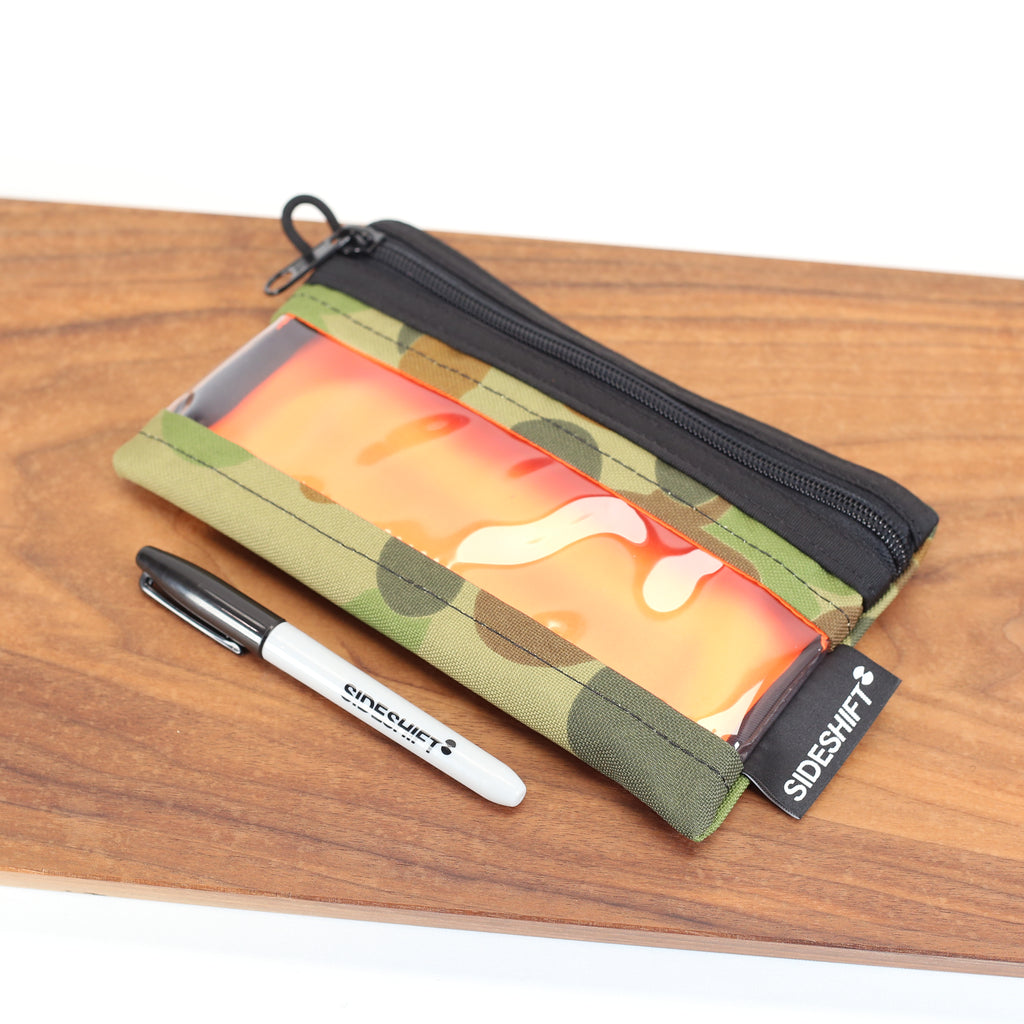 Clear Zip Pouch - AusCam x Fluro Orange