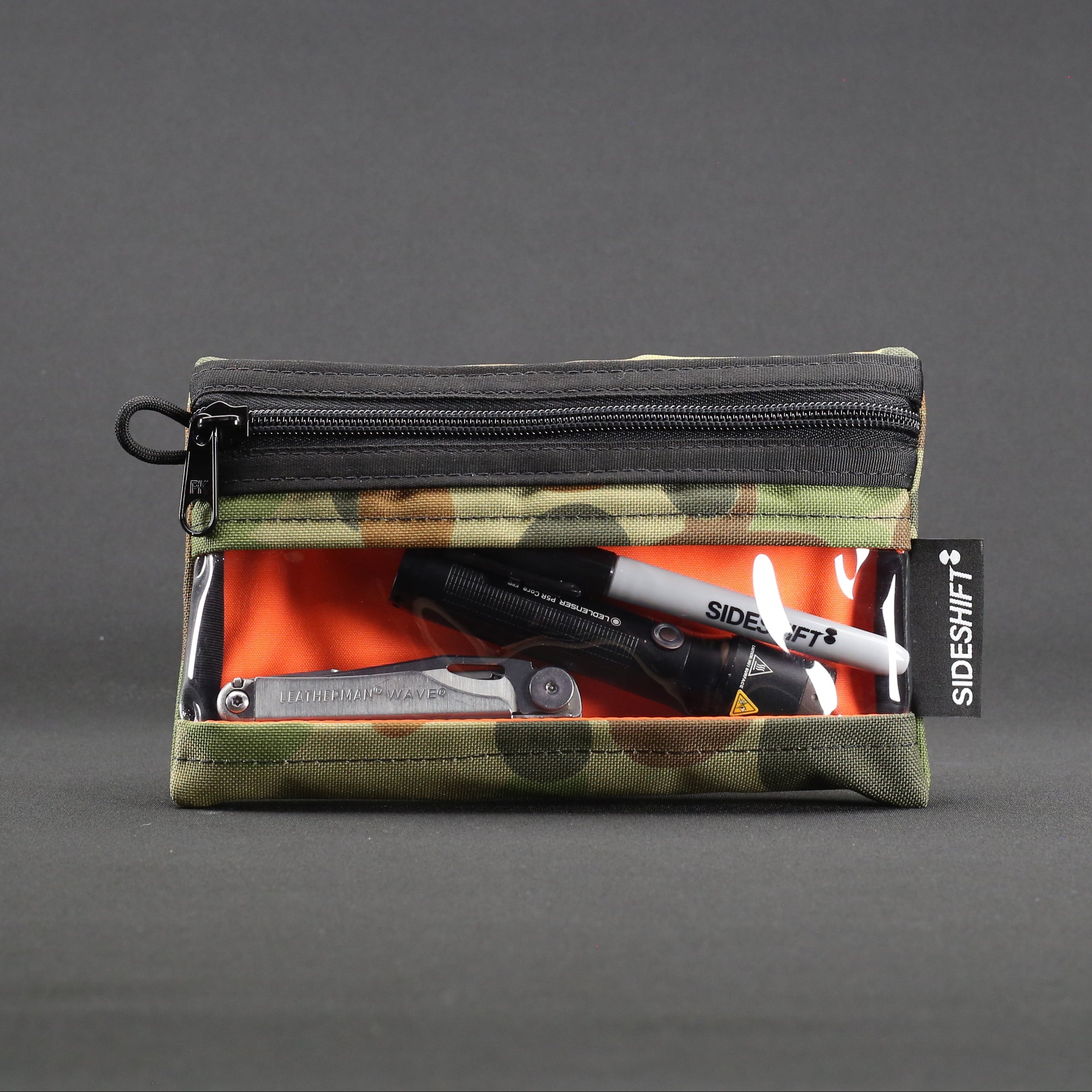Clear Zip Pouch - AusCam x Fluro Orange