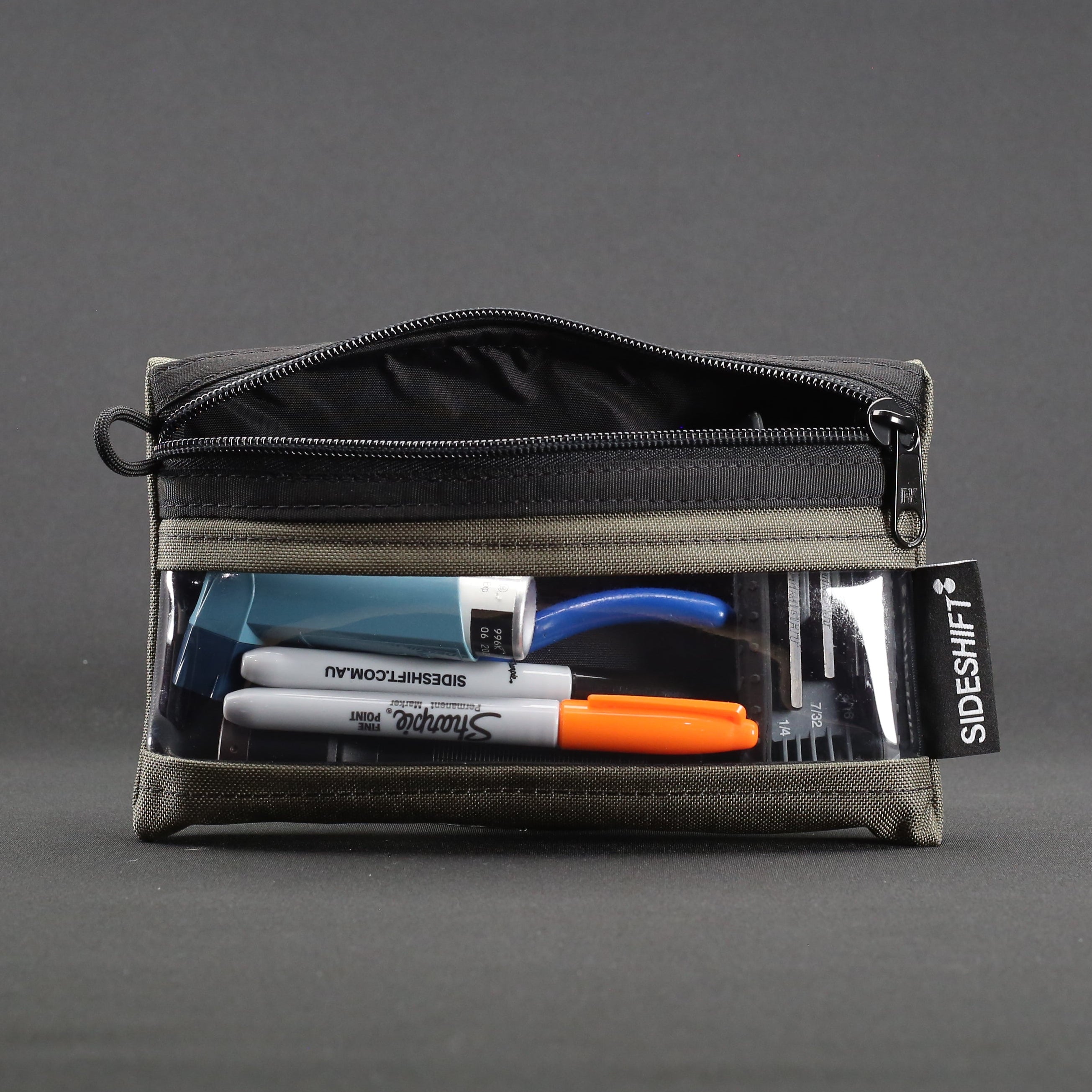 Clear Zip Pouch - Ranger x Black