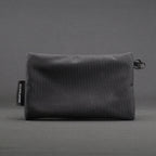 Clear Zip Pouch - Black x Fluro Orange
