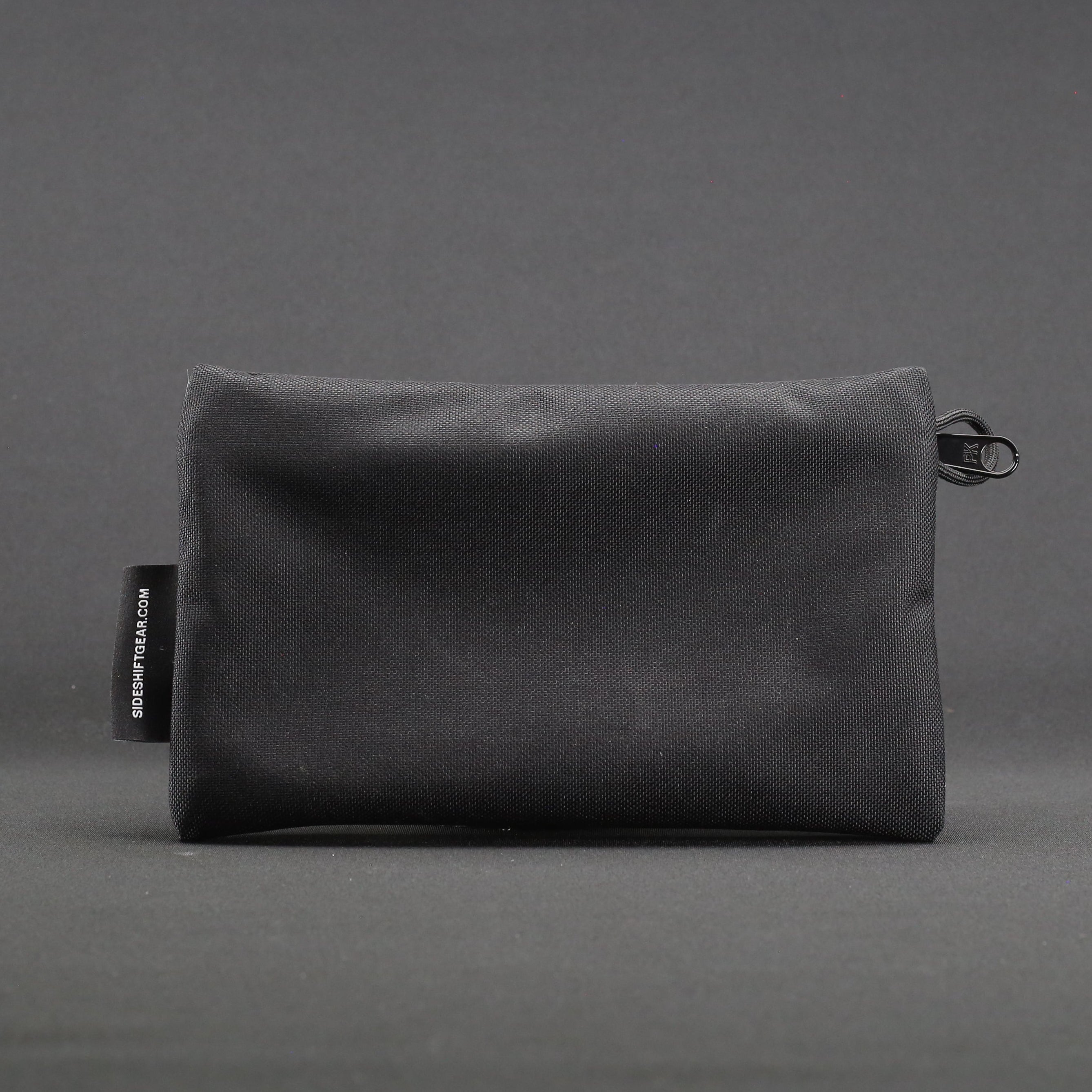 Clear Zip Pouch - Black x Fluro Orange