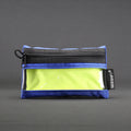 Clear Zip Pouch - Royal Blue x Fluro Yellow