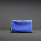 Clear Zip Pouch - Royal Blue x Fluro Yellow
