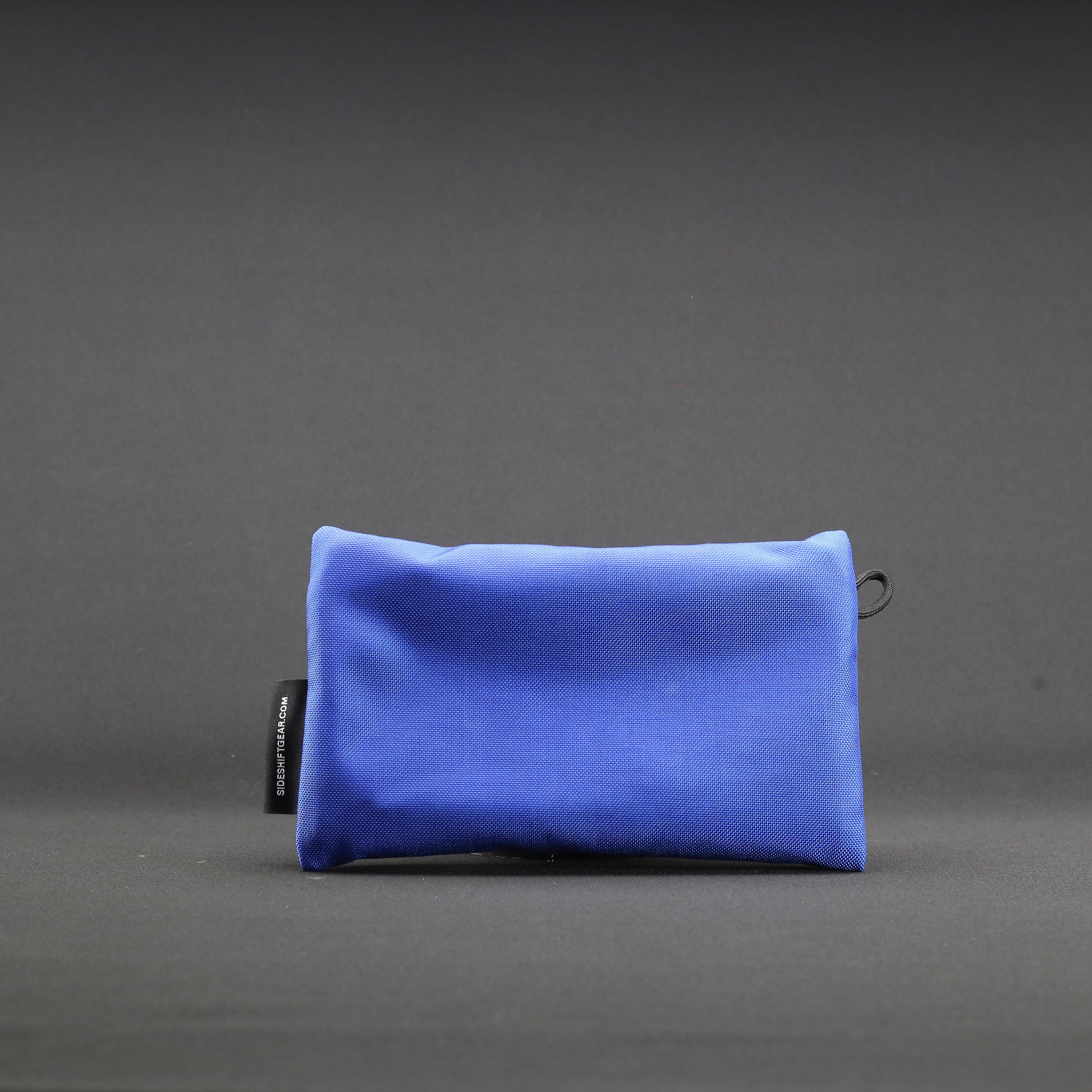Clear Zip Pouch - Royal Blue x Fluro Yellow