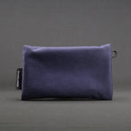 Clear Zip Pouch - Navy x Red