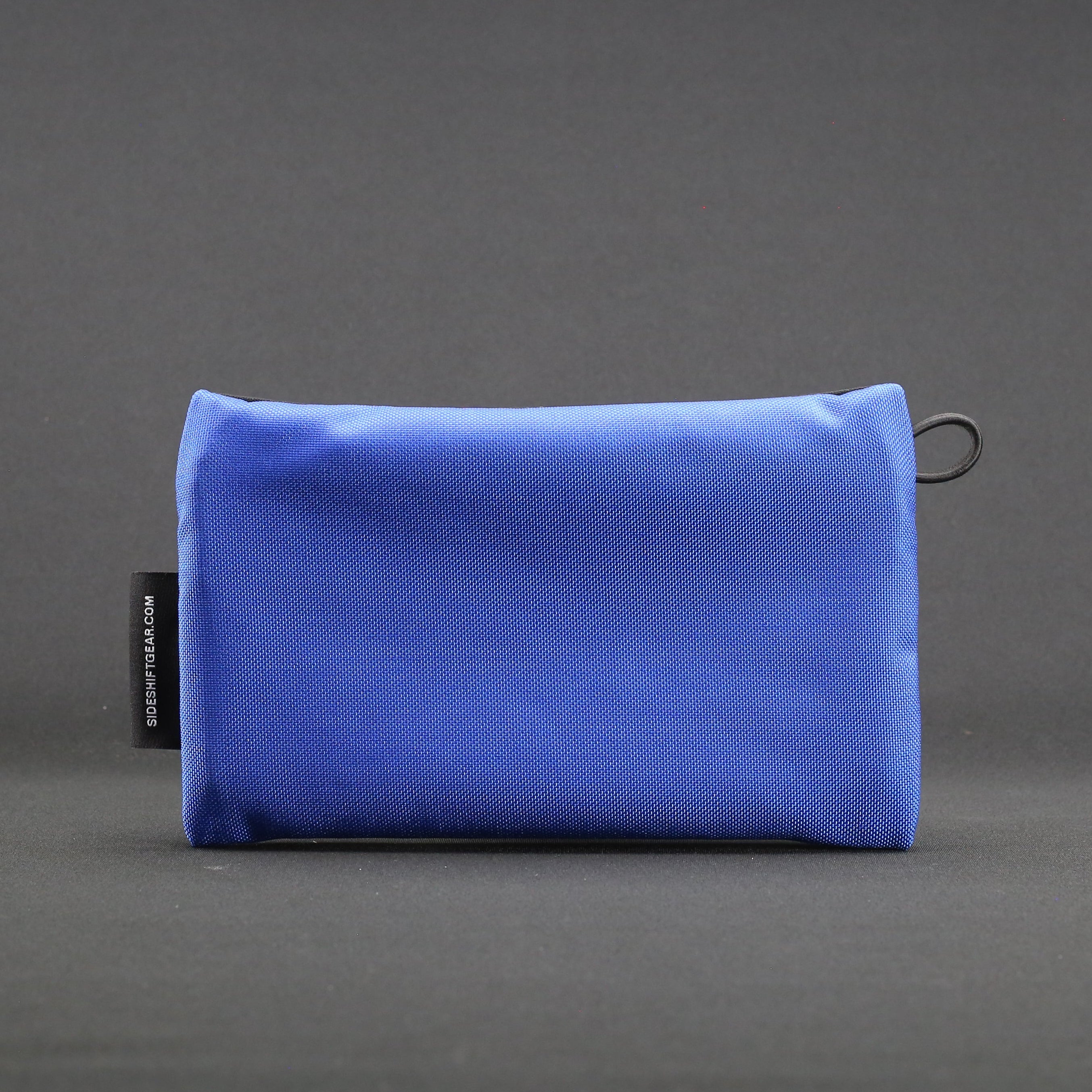Clear Zip Pouch - Royal Blue x Fluro Orange