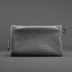 Clear Zip Pouch - Grey x Fluro Orange