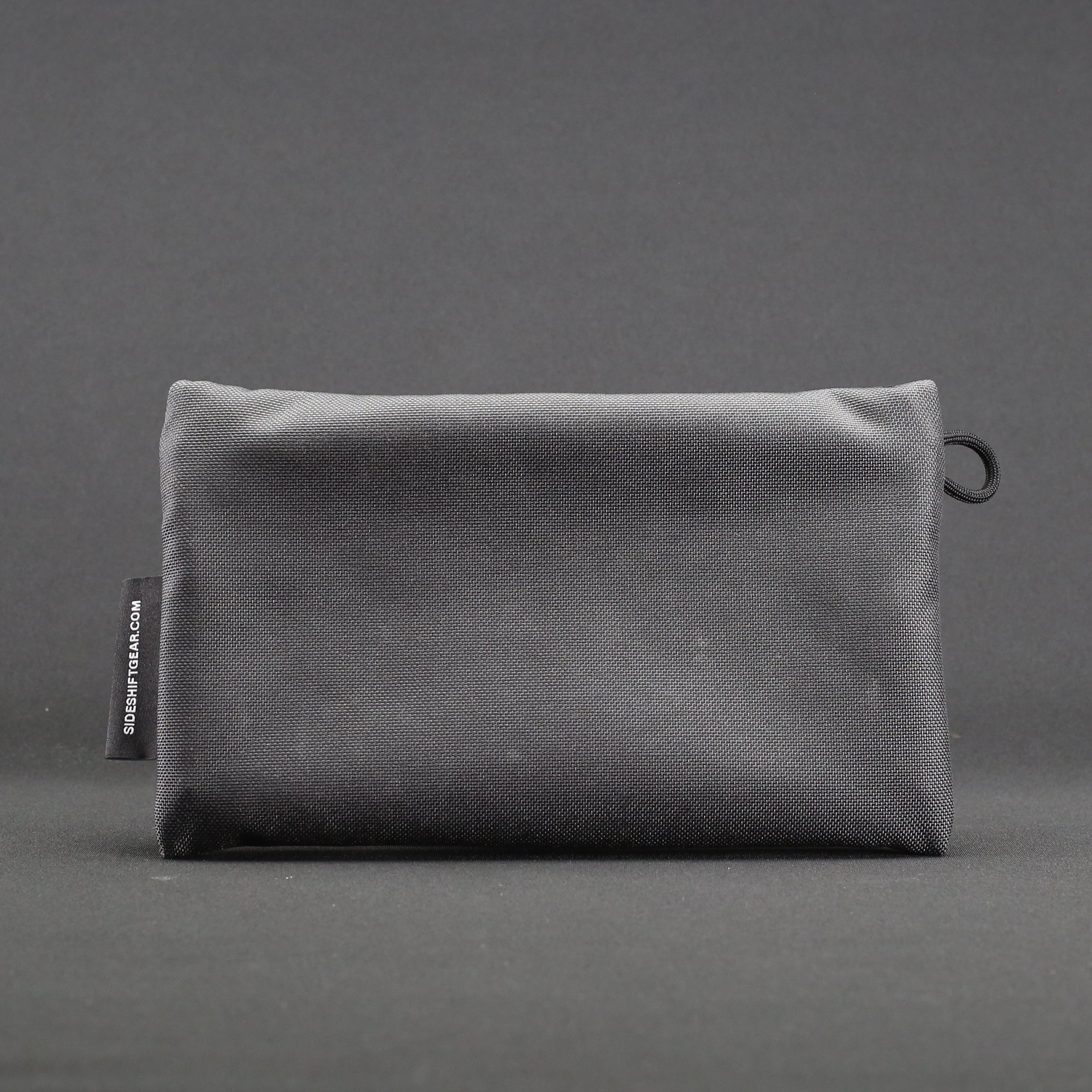 Clear Zip Pouch - Grey x Fluro Orange