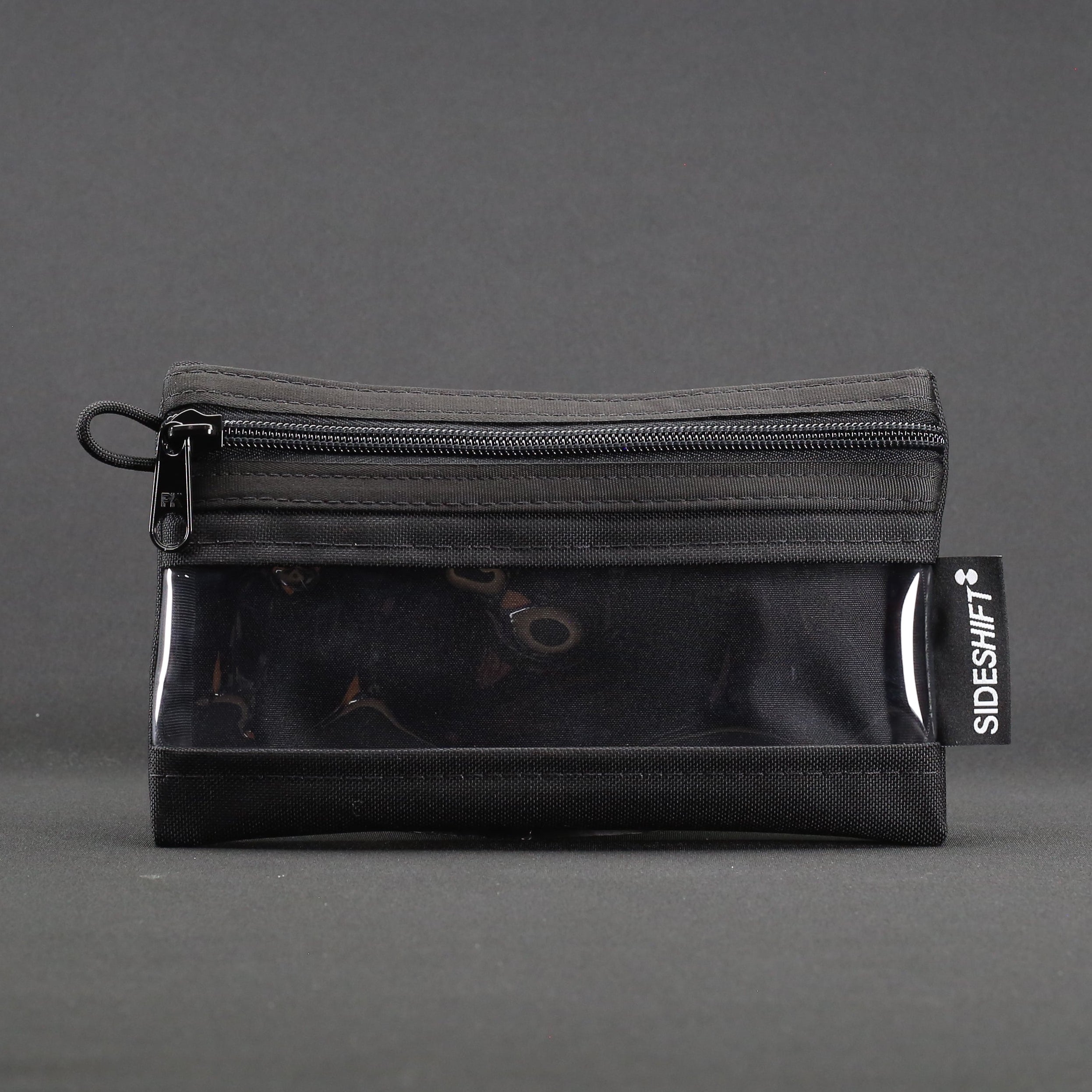 Clear Zip Pouch - Jet Black