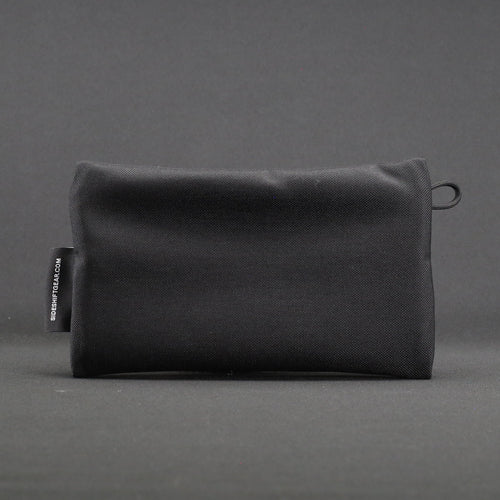 Clear Zip Pouch - Jet Black