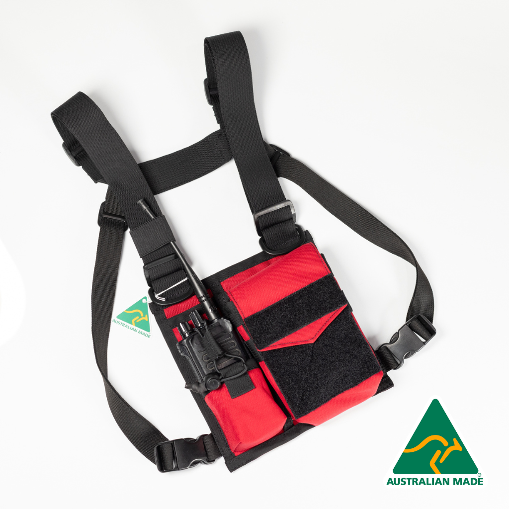 Chest Rig Type 4 (Black/Red)