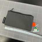 Top Zip Pouch SZP26 Dark Grey Orange