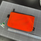 Mesh Top Zip Pouch SZP46 Orange