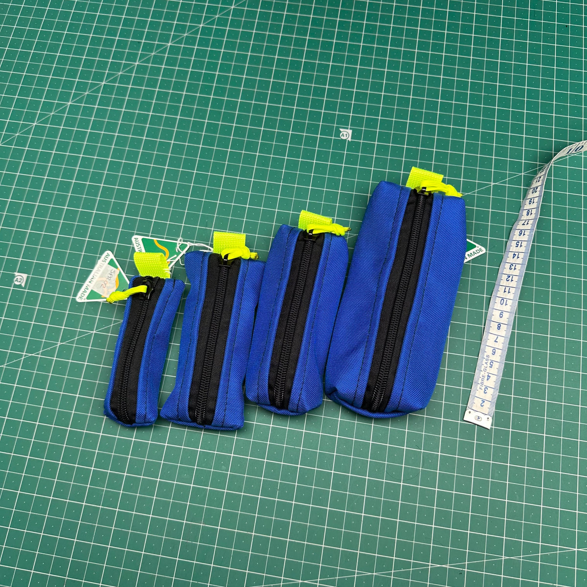 4 Pce EDC Pouch Set Blue Yellow
