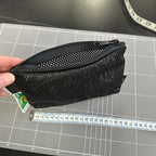 Mesh Top Zip Pouch SZP45 Black