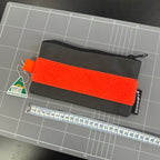 Top Zip Pouch SZP26 Dark Grey Orange
