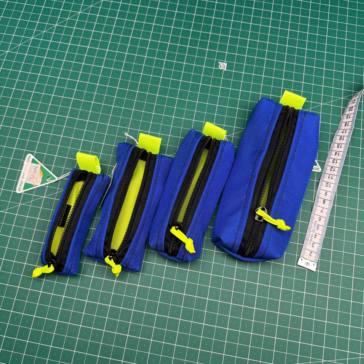 4 Pce EDC Pouch Set Blue Yellow
