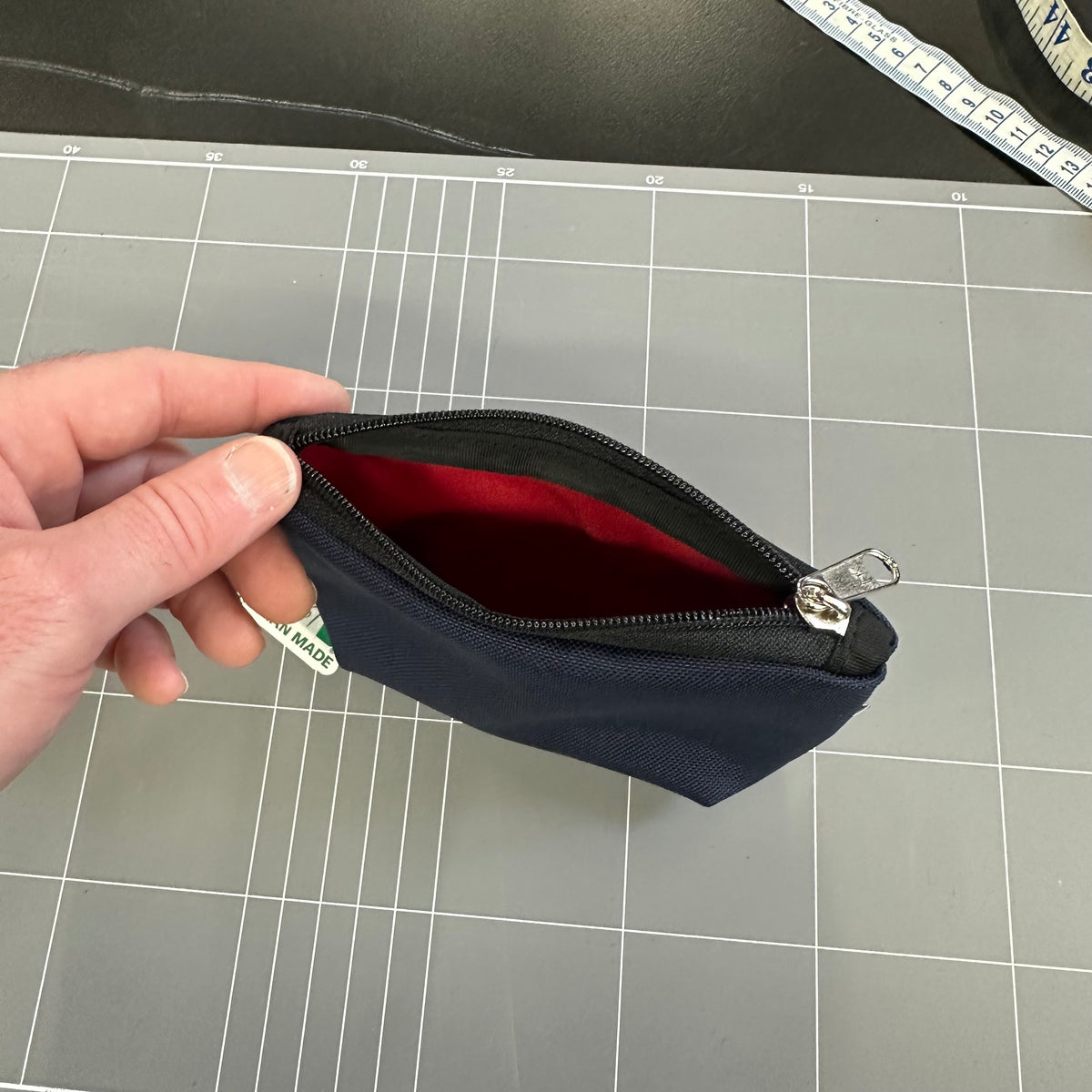 Zip Pouch SZP61 Navy Red