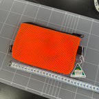 Mesh Top Zip Pouch SZP46 Orange