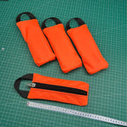 Grab Pouch - Medium Fluro Orange Locking Zip