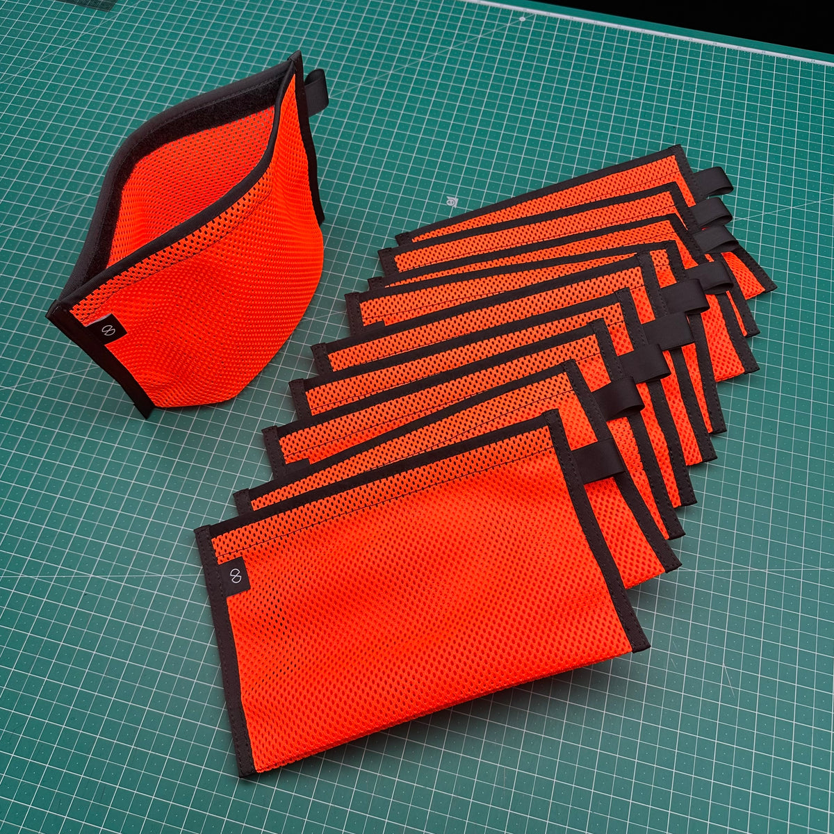 Mesh Stash Bag Fluro Orange