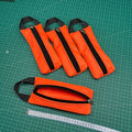 Grab Pouch - Medium Fluro Orange Locking Zip