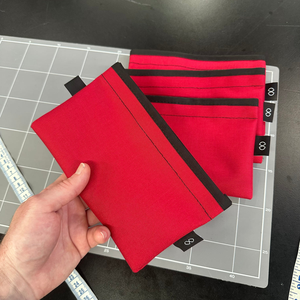 Flat Organiser Pouch Red