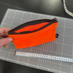 Mesh Top Zip Pouch SZP46 Orange