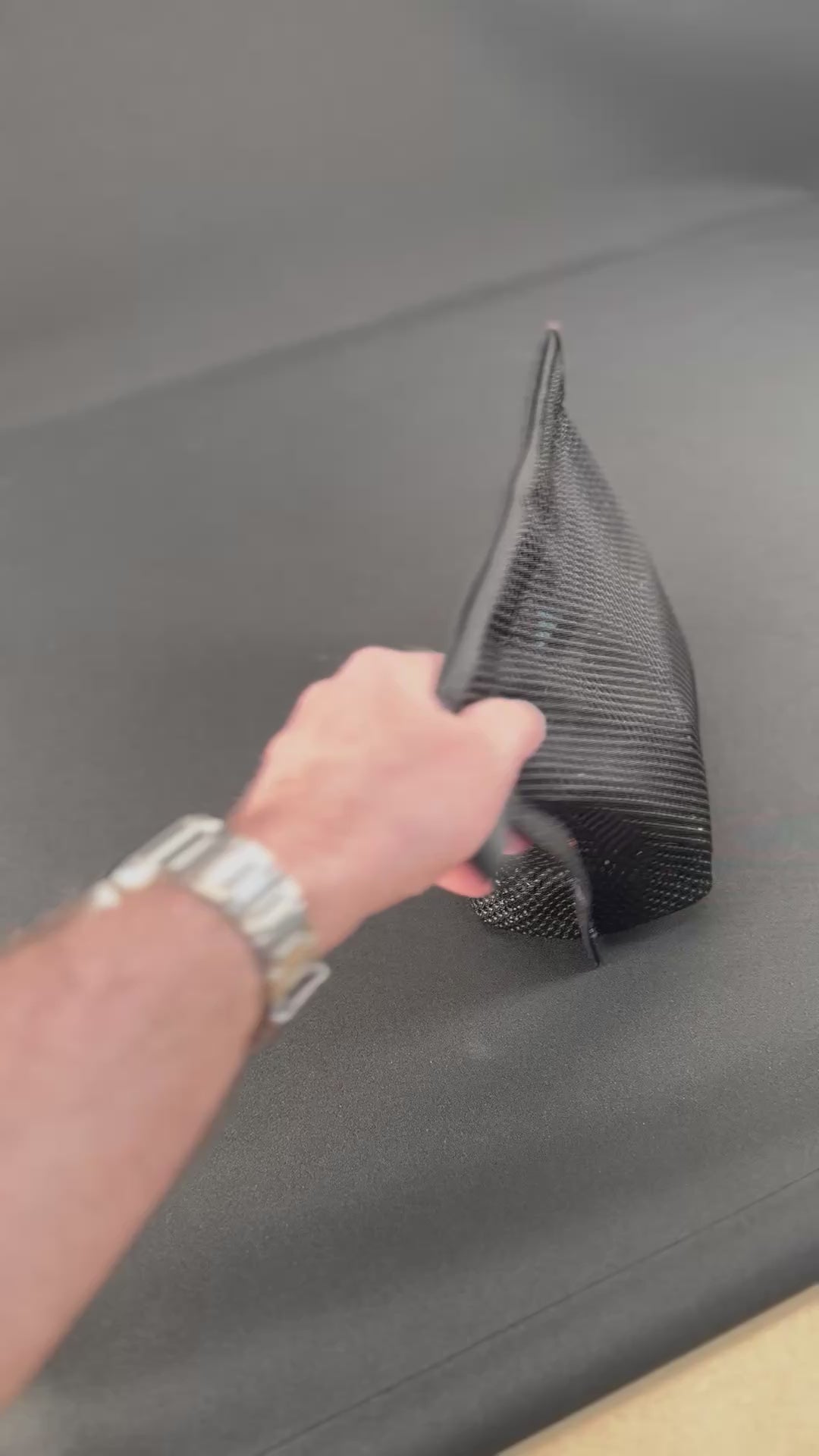 Mesh Stash Bag in Jet Black