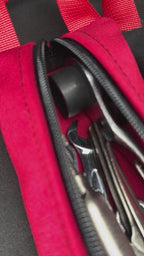 Grab Pouch in Auscam x Red